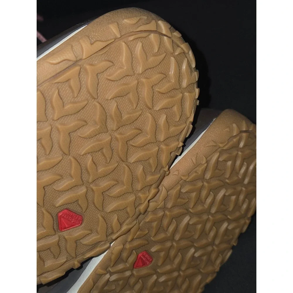 Salomon Women's Brown Quilted Wool Winter Snow Boots Fur Trim Lace Up Zip Size 8